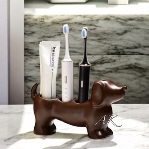 Dachshund Toothbrush Toothpaste Holder 🐾 Doxie Wiener